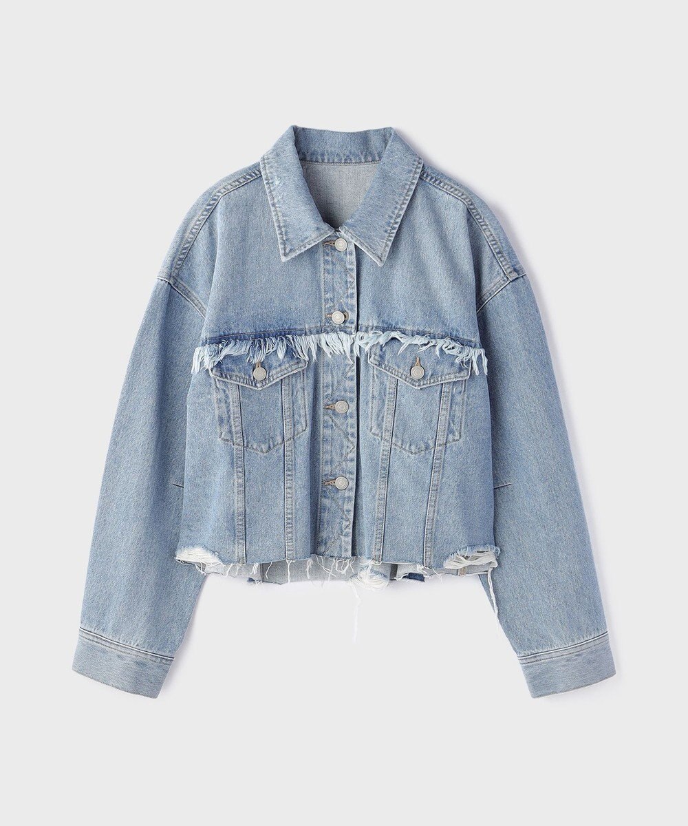 GRACE CONTINENTAL フリンジデニムジャケット 