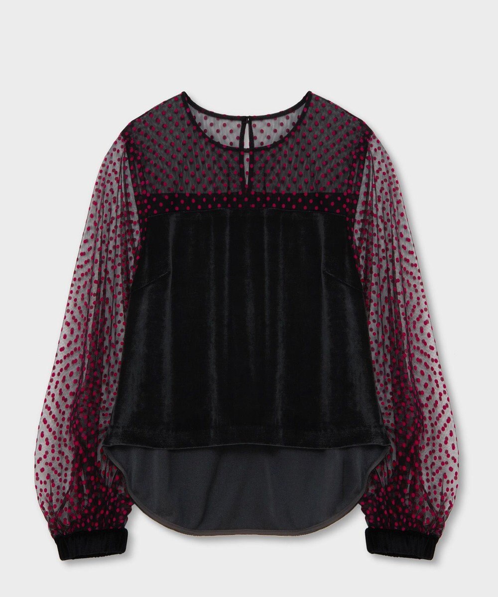 GRACE CONTINENTAL フロッキーチュールコンビトップ