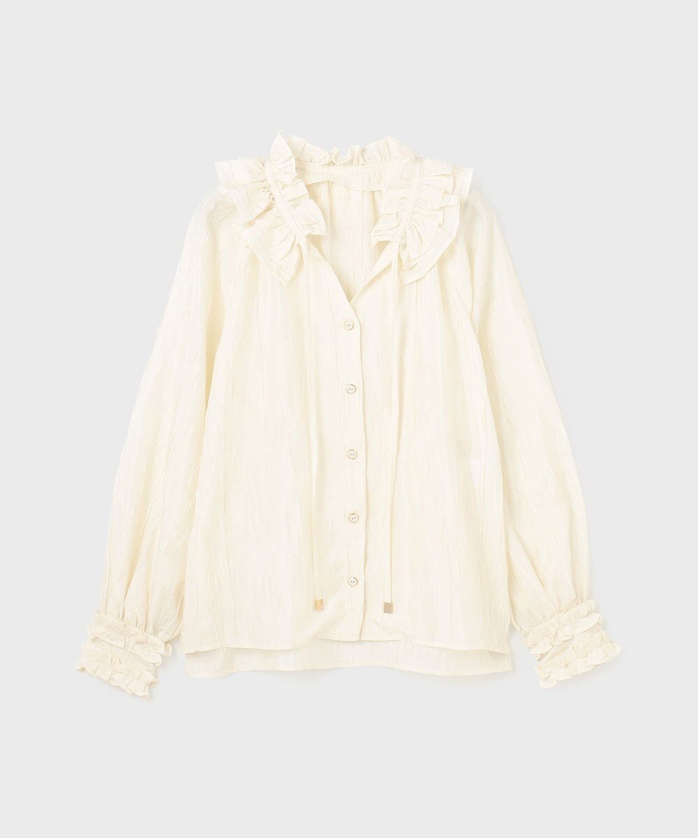 GRACE CONTINENTAL フリルカラーブラウス 