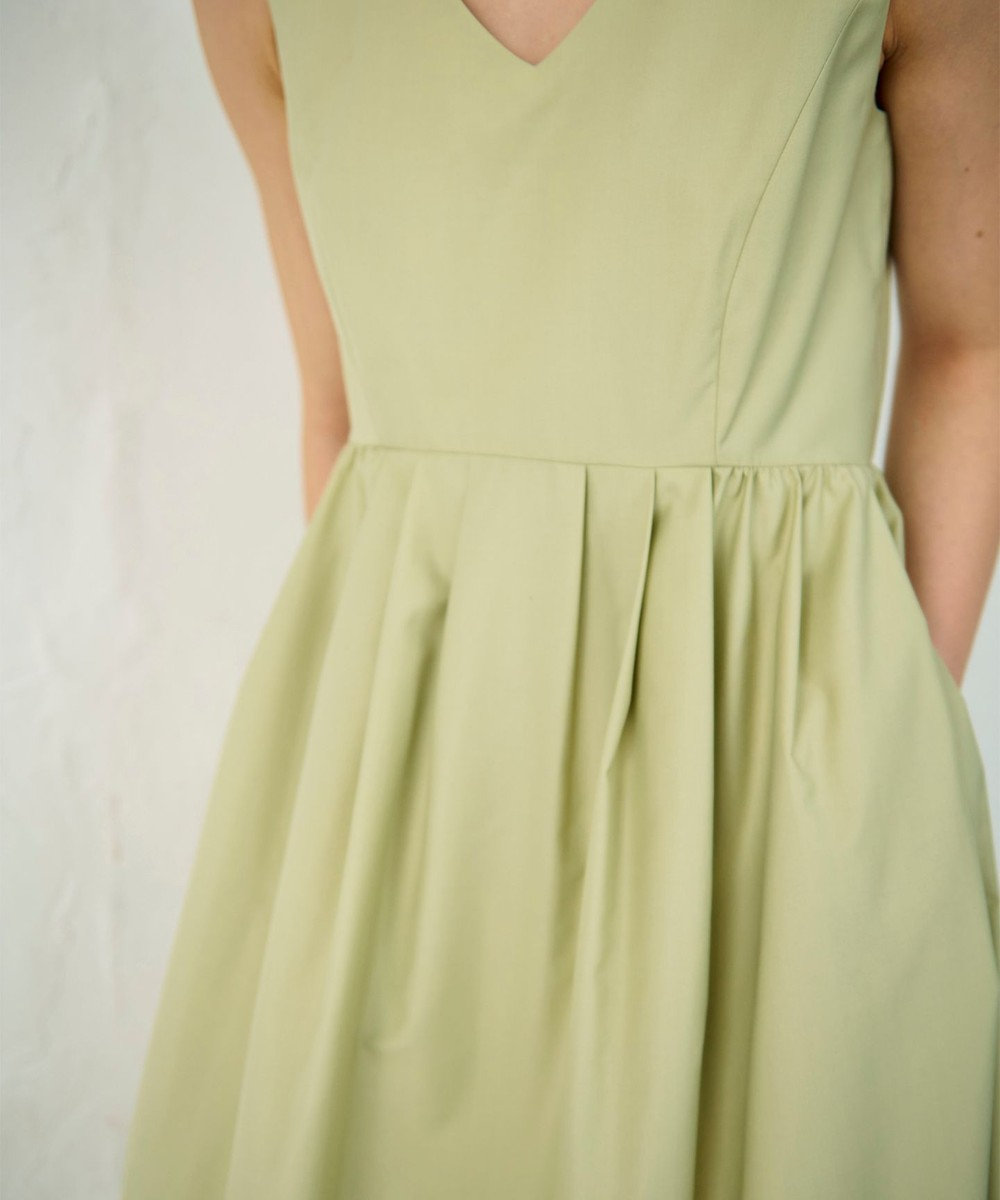 GRACE CONTINENTAL タックフレアロングワンピース