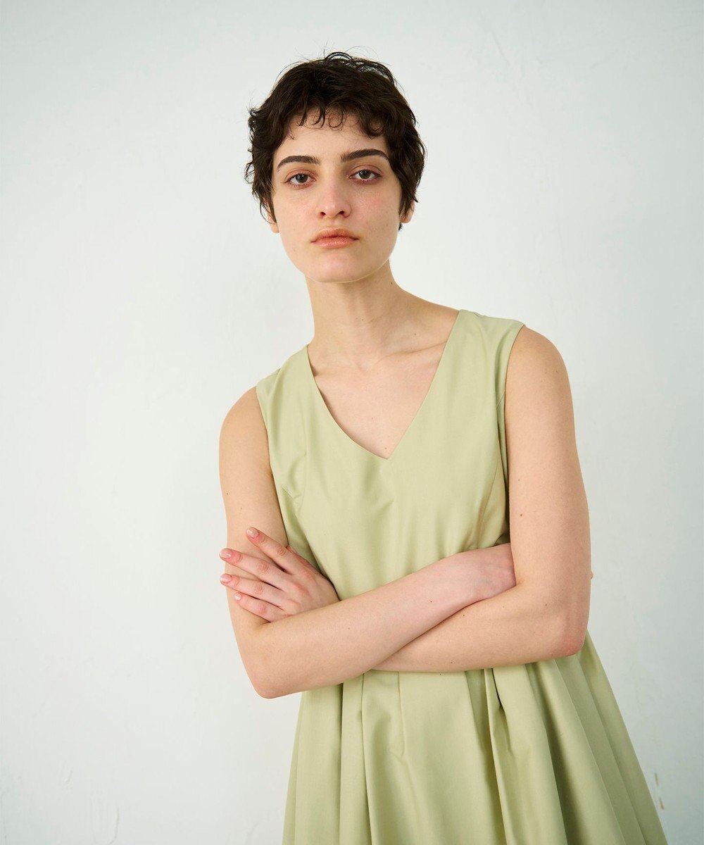 GRACE CONTINENTAL タックフレアロングワンピース