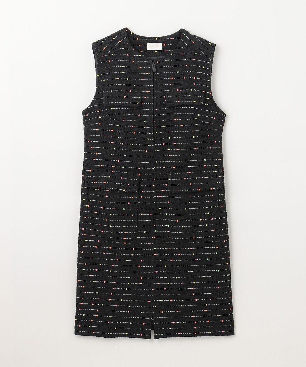 GRACE CONTINENTAL ネオンドットジャガードワンピース