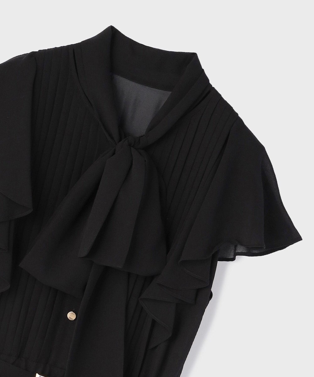 【未使用品】グレースコンチネンタ プリーツドレス ワンピース タグ付き 24AW ボウタイプリーツドレス / GRACE CONTINENTAL | GRACE