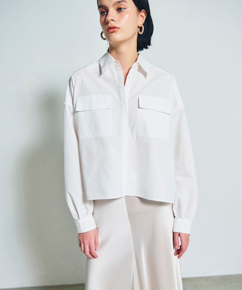 GRACE CONTINENTAL バックコンシャスシャツ 