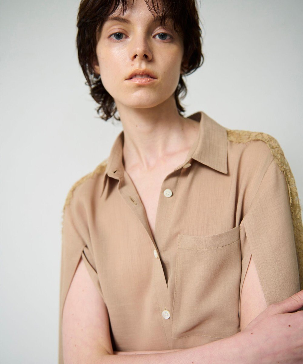 GRACE CONTINENTAL シアーポンチョシャツ