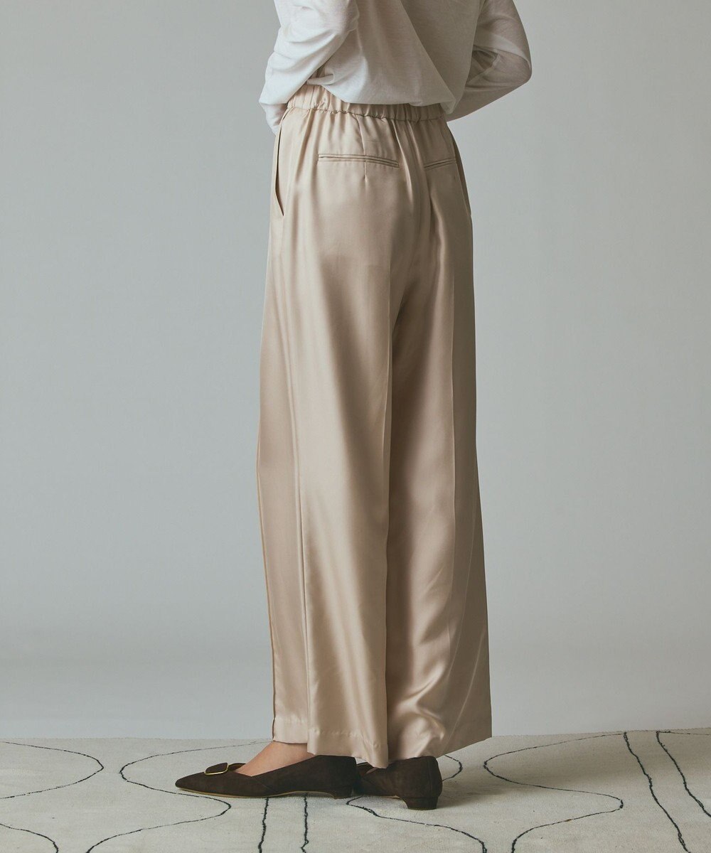 GRACE CONTINENTAL シルクツイルイージーパンツ