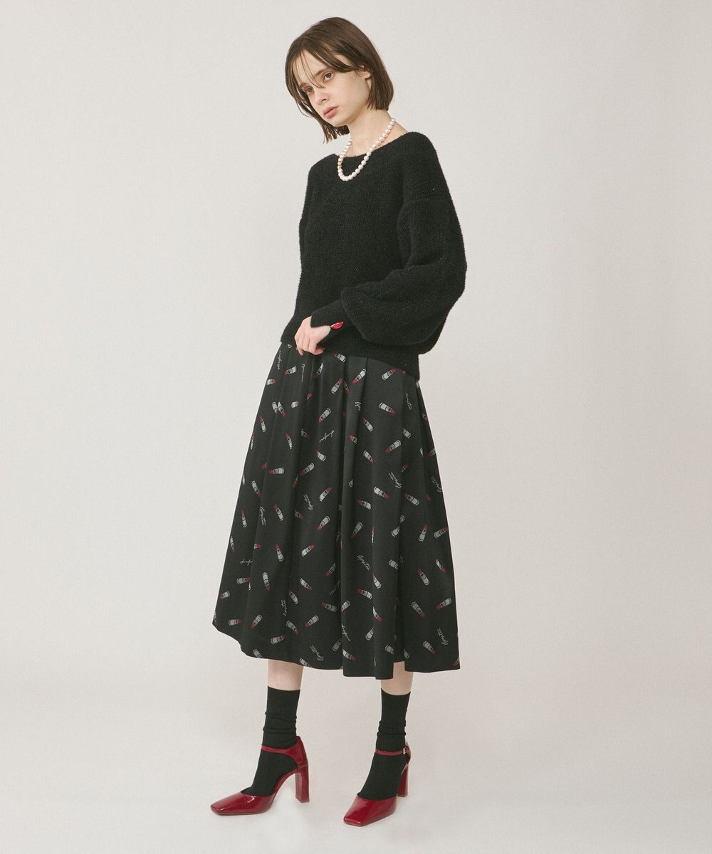 GRACE CONTINENTAL ラメリップニットトップ 