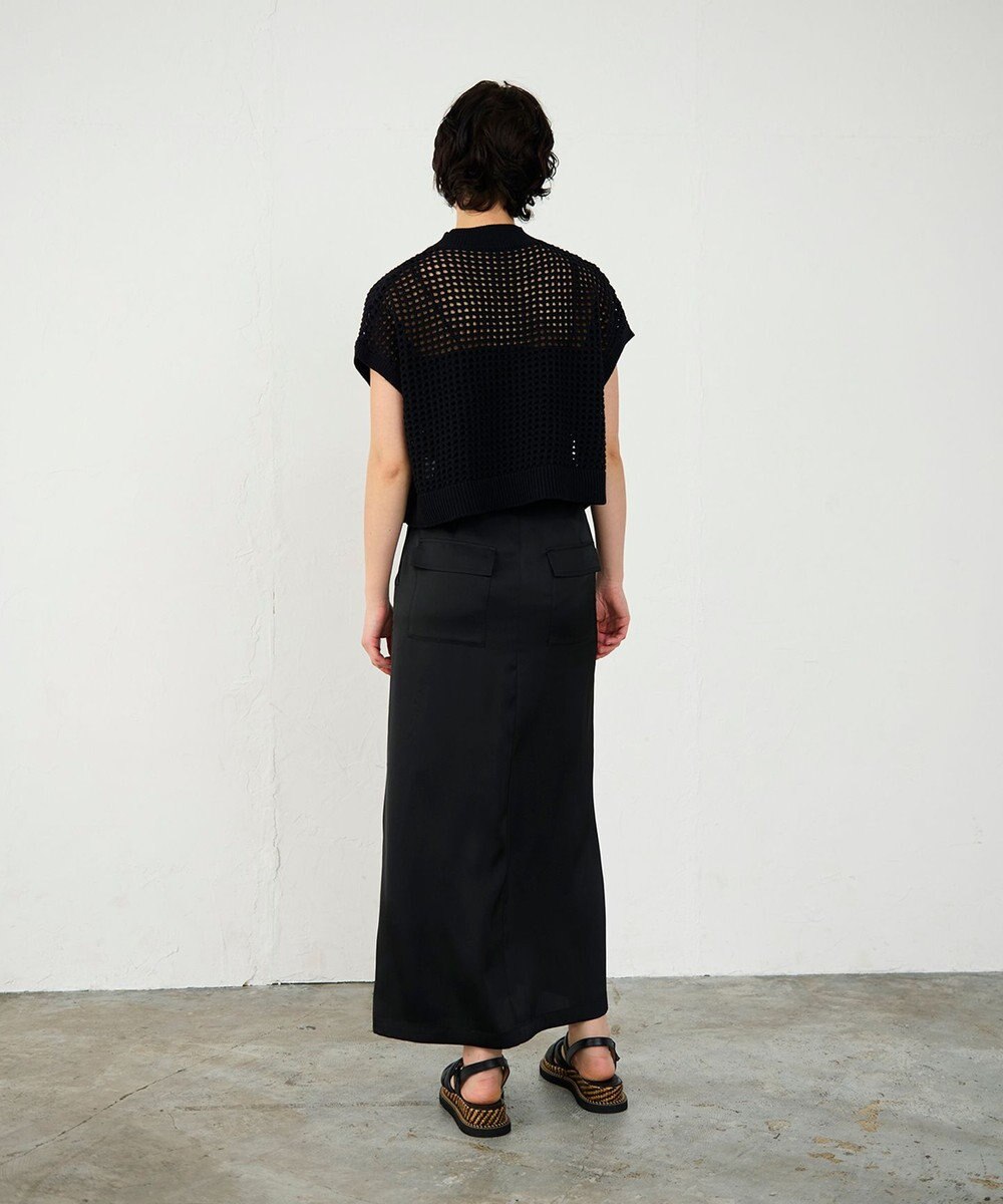 GRACE CONTINENTAL メッシュルーズニットトップ