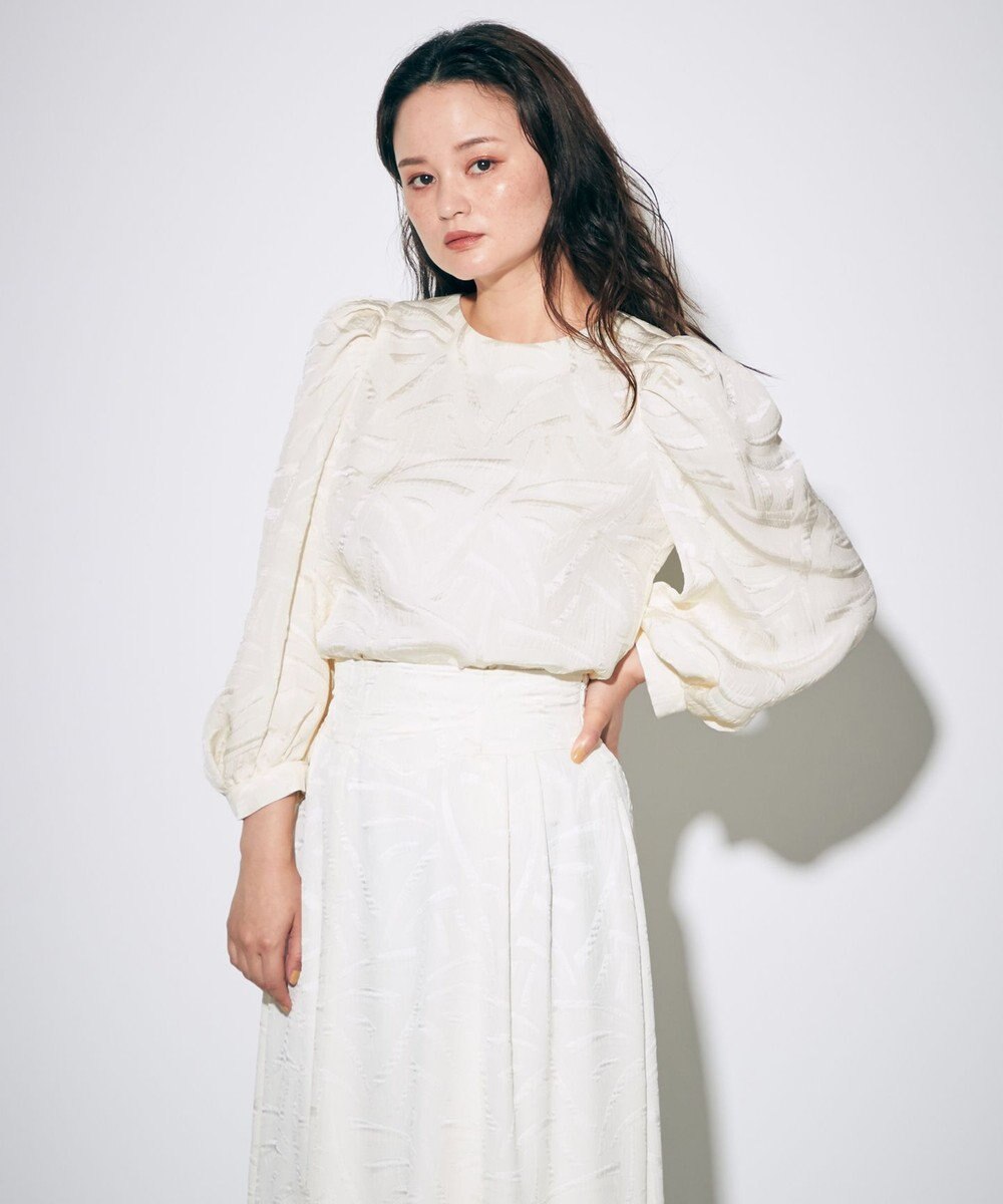 GRACE CONTINENTAL フクレJQパフトップ キナリ