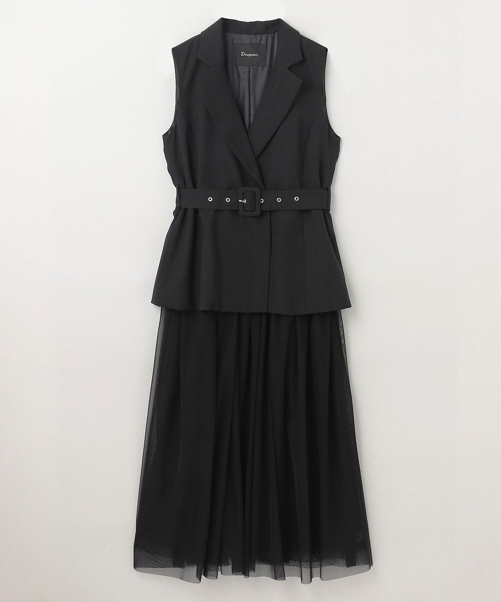 GRACE CONTINENTAL テーラーチュールワンピース 