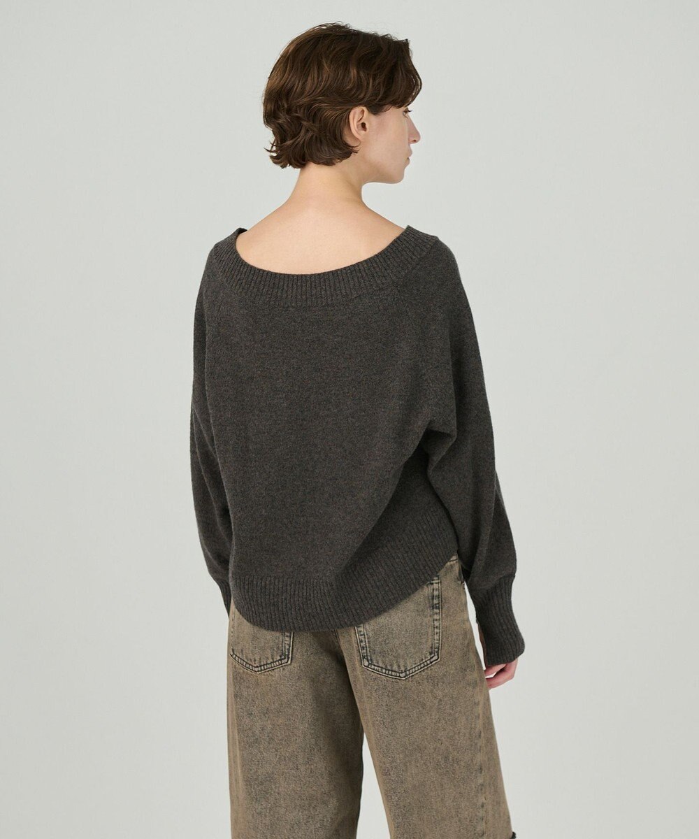 GRACE CONTINENTAL Vネックラムニットトップ