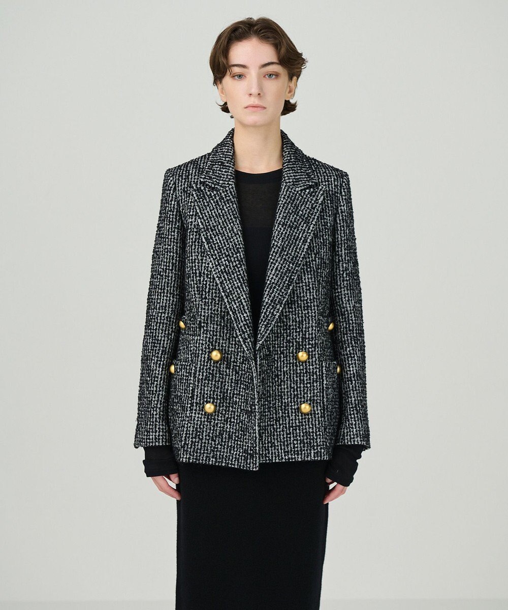 GRACE CONTINENTAL ラメループツイードジャケット