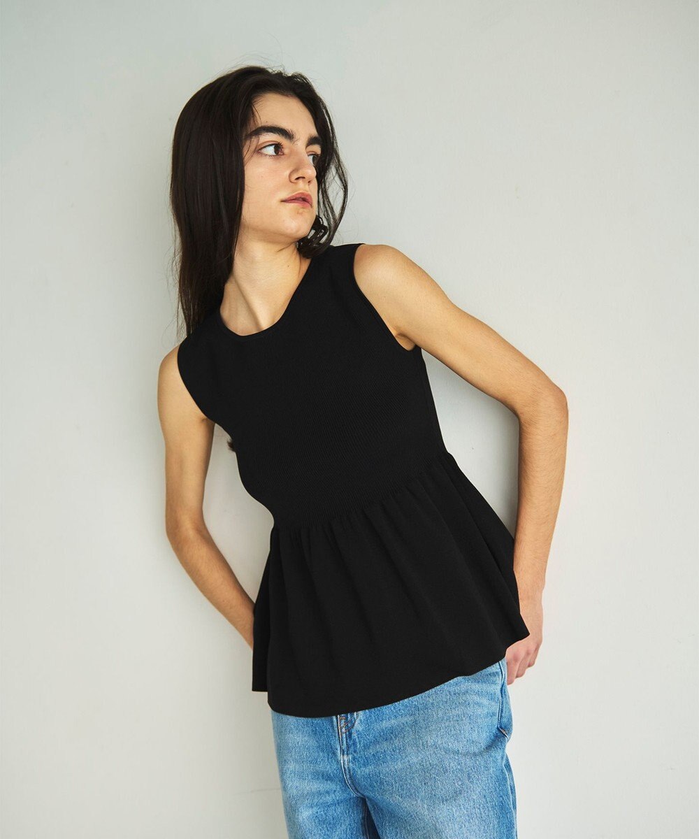 GRACE CONTINENTAL 刺繍ケープニットトップ 