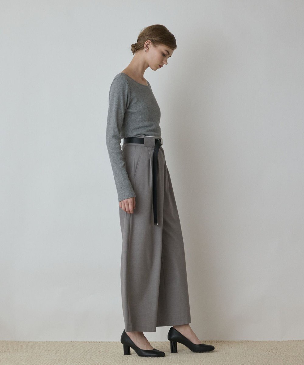 GRACE CONTINENTAL タックワイドパンツ 