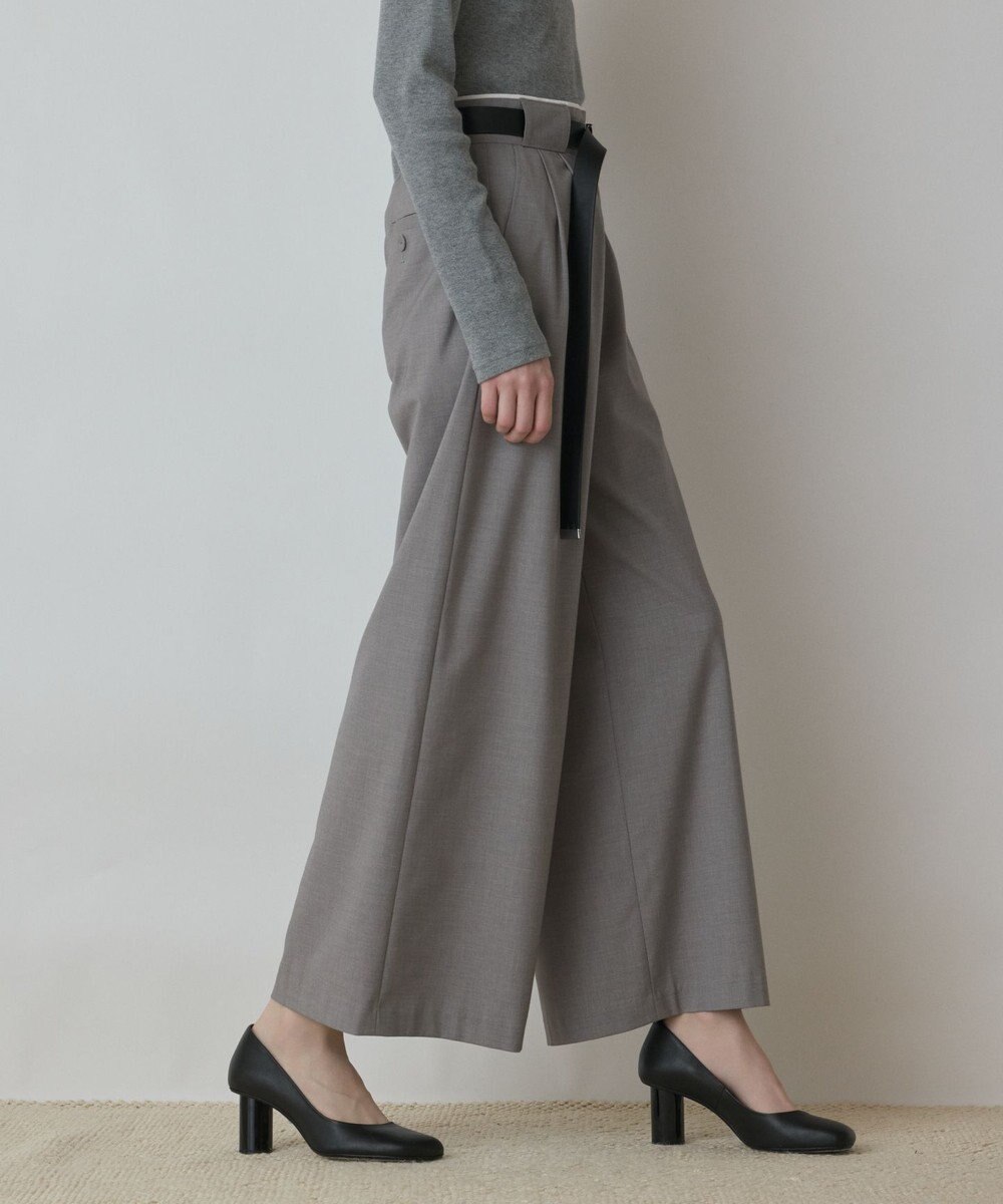 GRACE CONTINENTAL タックワイドパンツ 