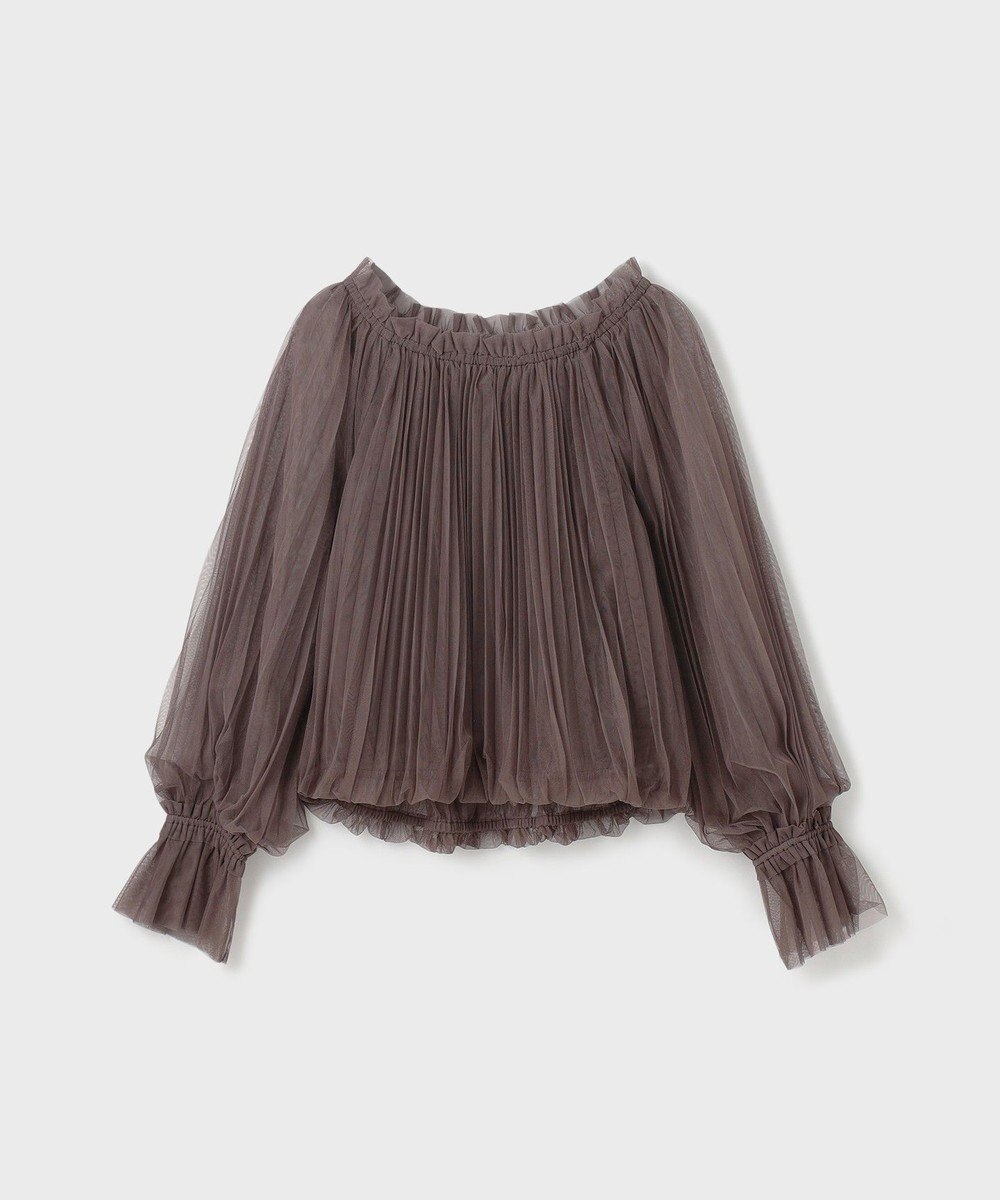 GRACE CONTINENTAL チュールプリーツトップ