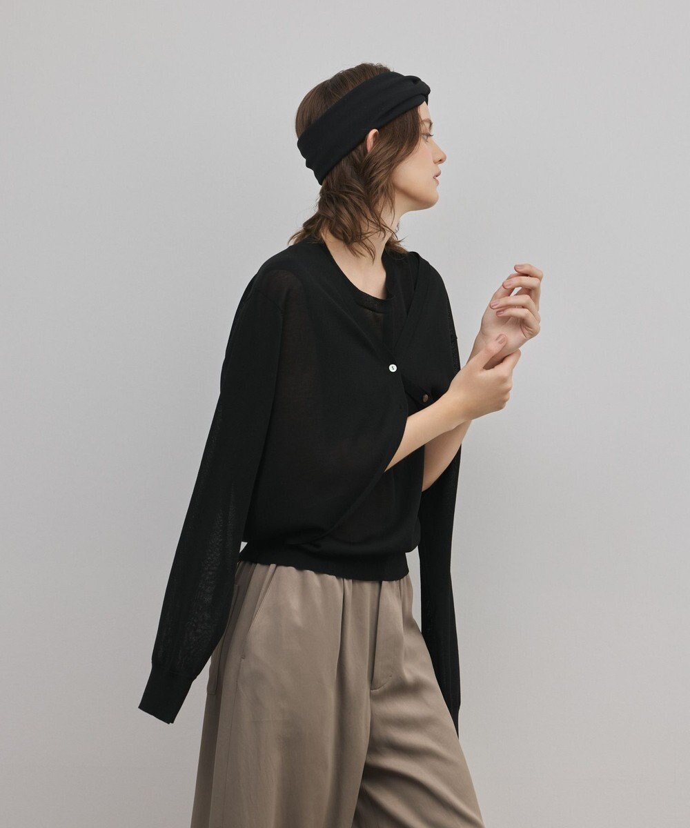 GRACE CONTINENTAL レイヤードニットトップ 