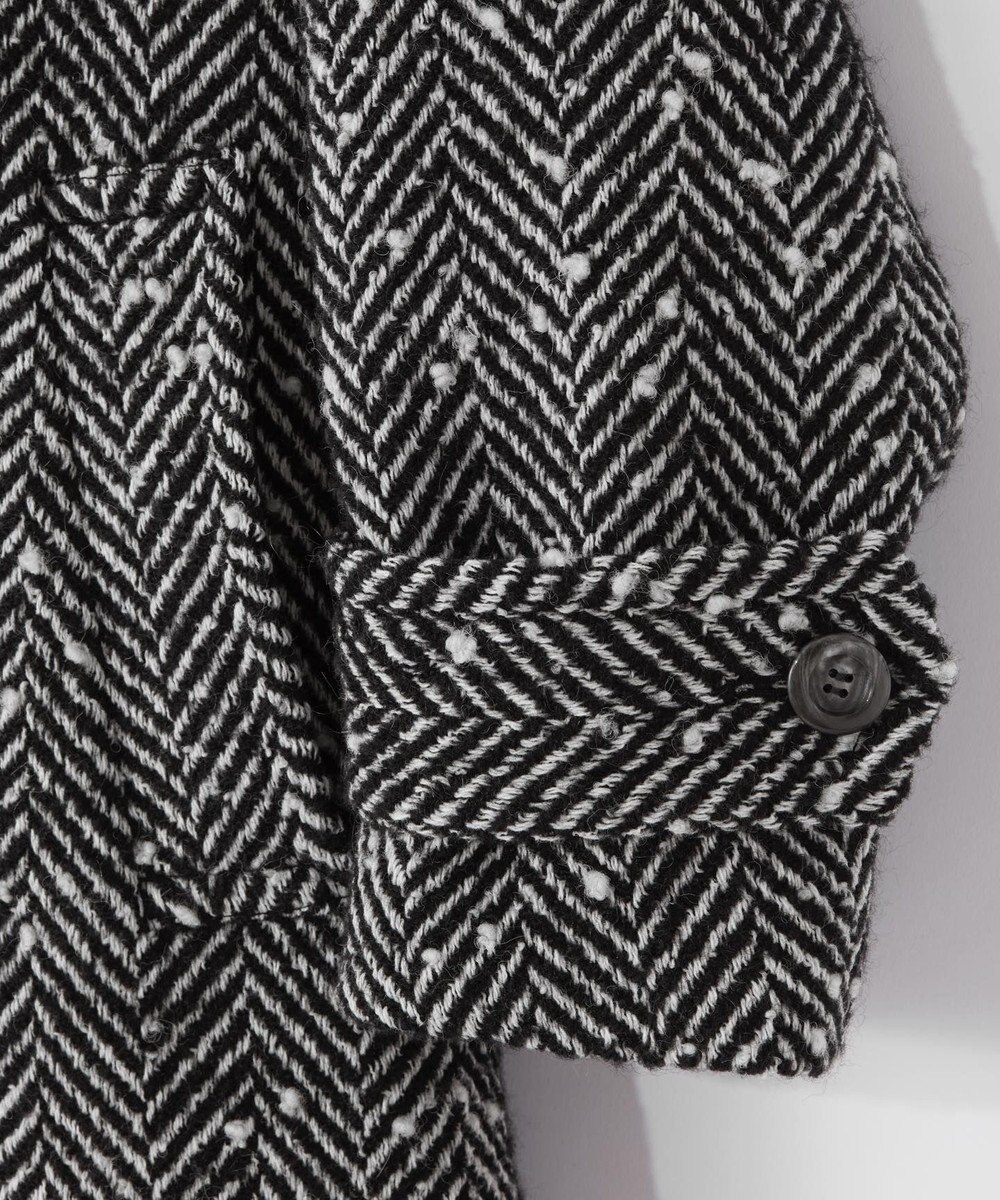 GRACE CONTINENTAL ヘリンボーンネップコート