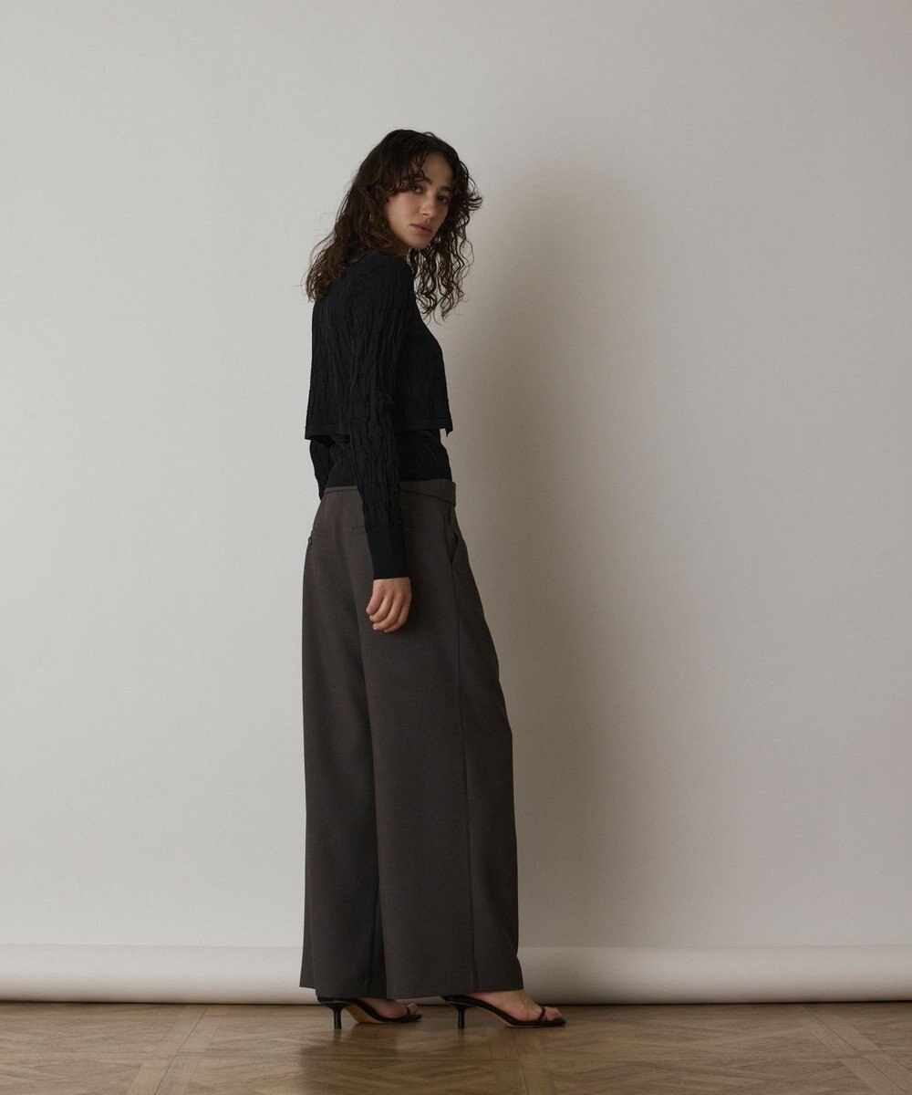 GRACE CONTINENTAL モノグラムニットカーディガン 