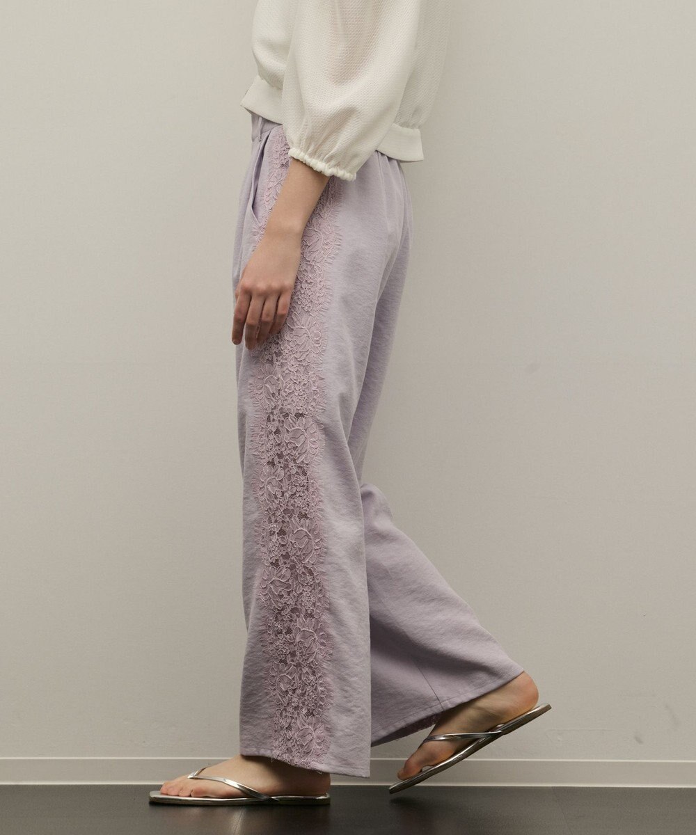 GRACE CONTINENTAL サイドレースパンツ 