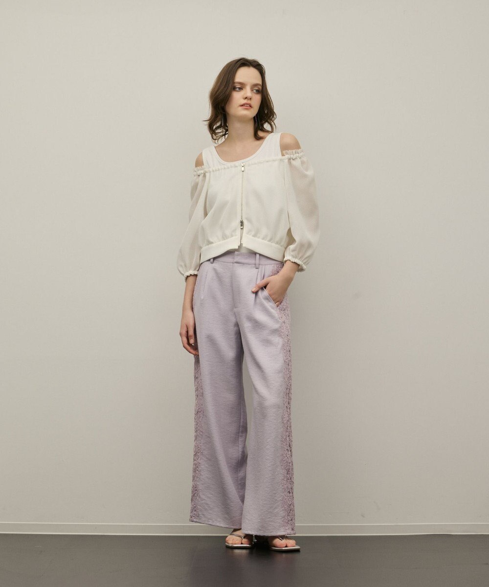 GRACE CONTINENTAL サイドレースパンツ 