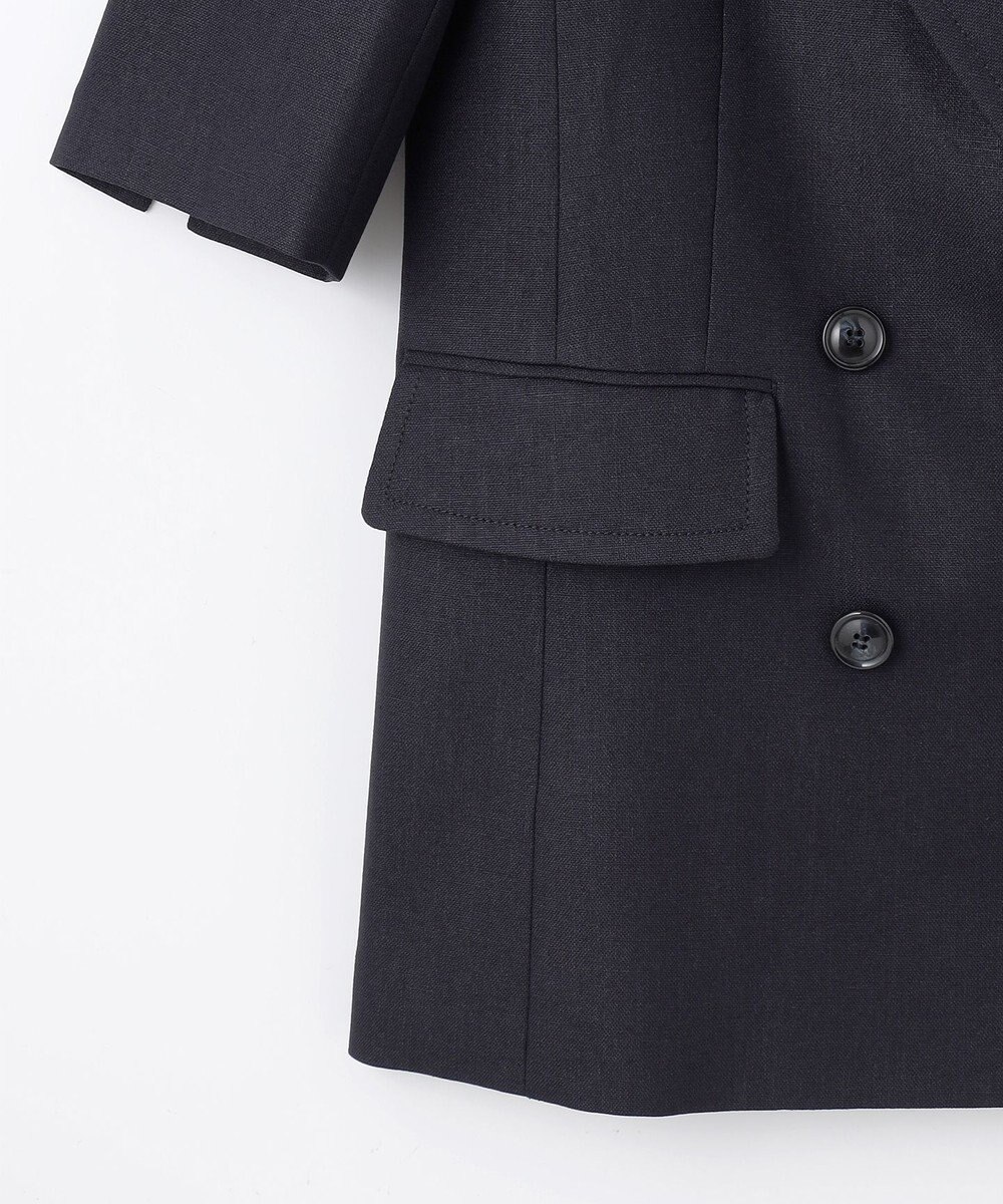 GRACE CONTINENTAL リネンタッチハーフスリーブジャケット 