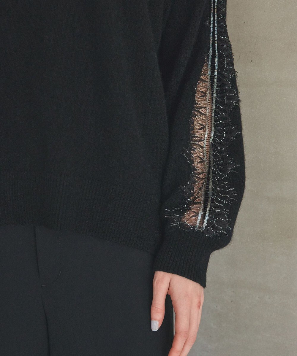 GRACE CONTINENTAL レーススリーブトップ 