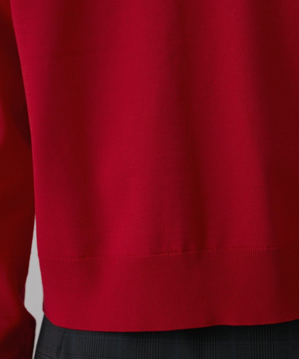 GRACE CONTINENTAL バイカラーロゴニットカーディガン 