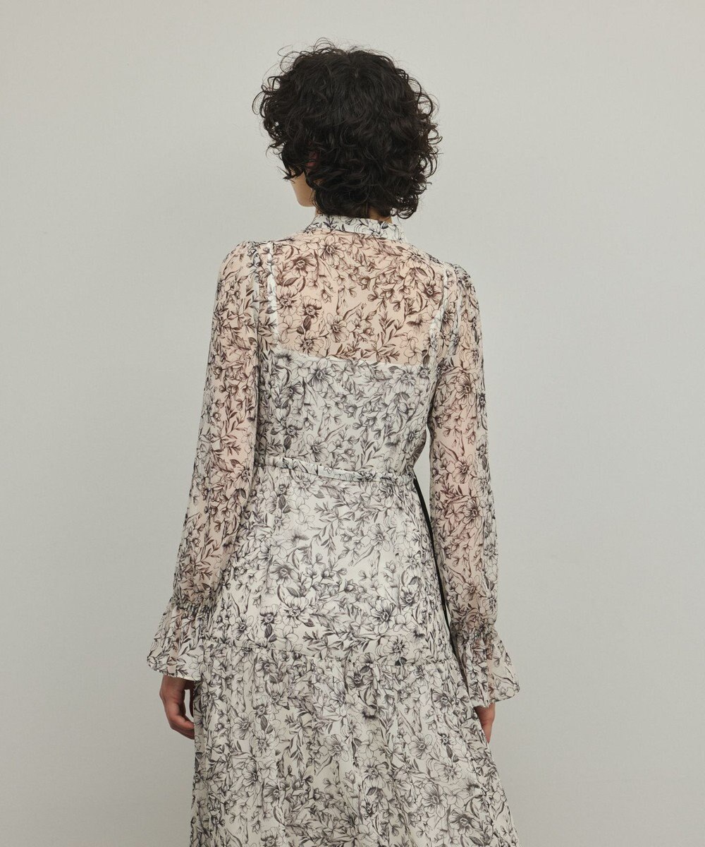 GRACE CONTINENTAL ドロストティアードフレアワンピース 