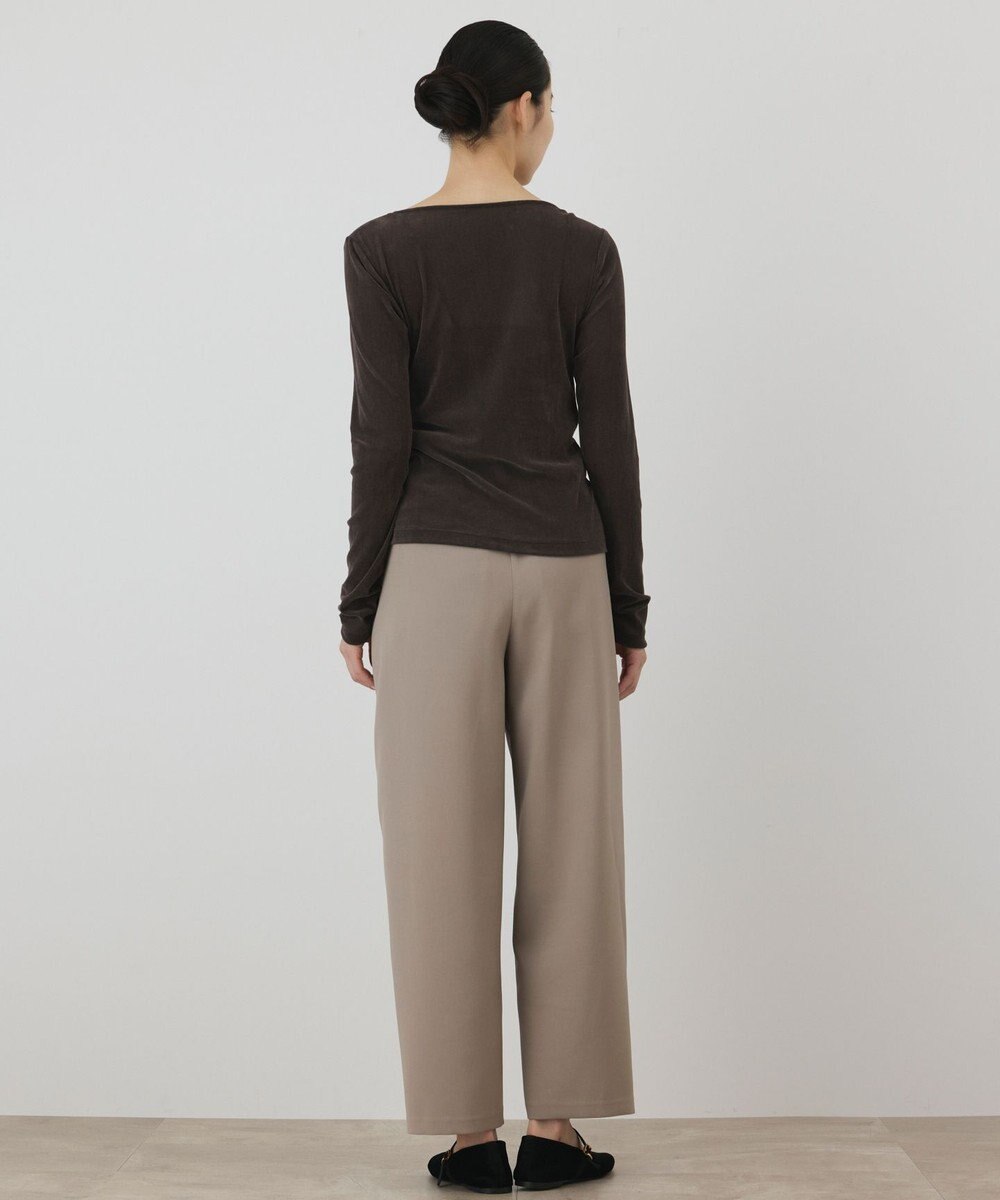 GRACE CONTINENTAL フロッキードレープトップス 