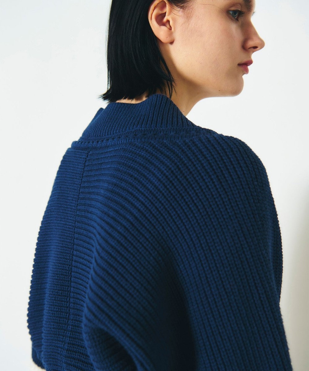 GRACE CONTINENTAL 畦ショートニットカーディガン