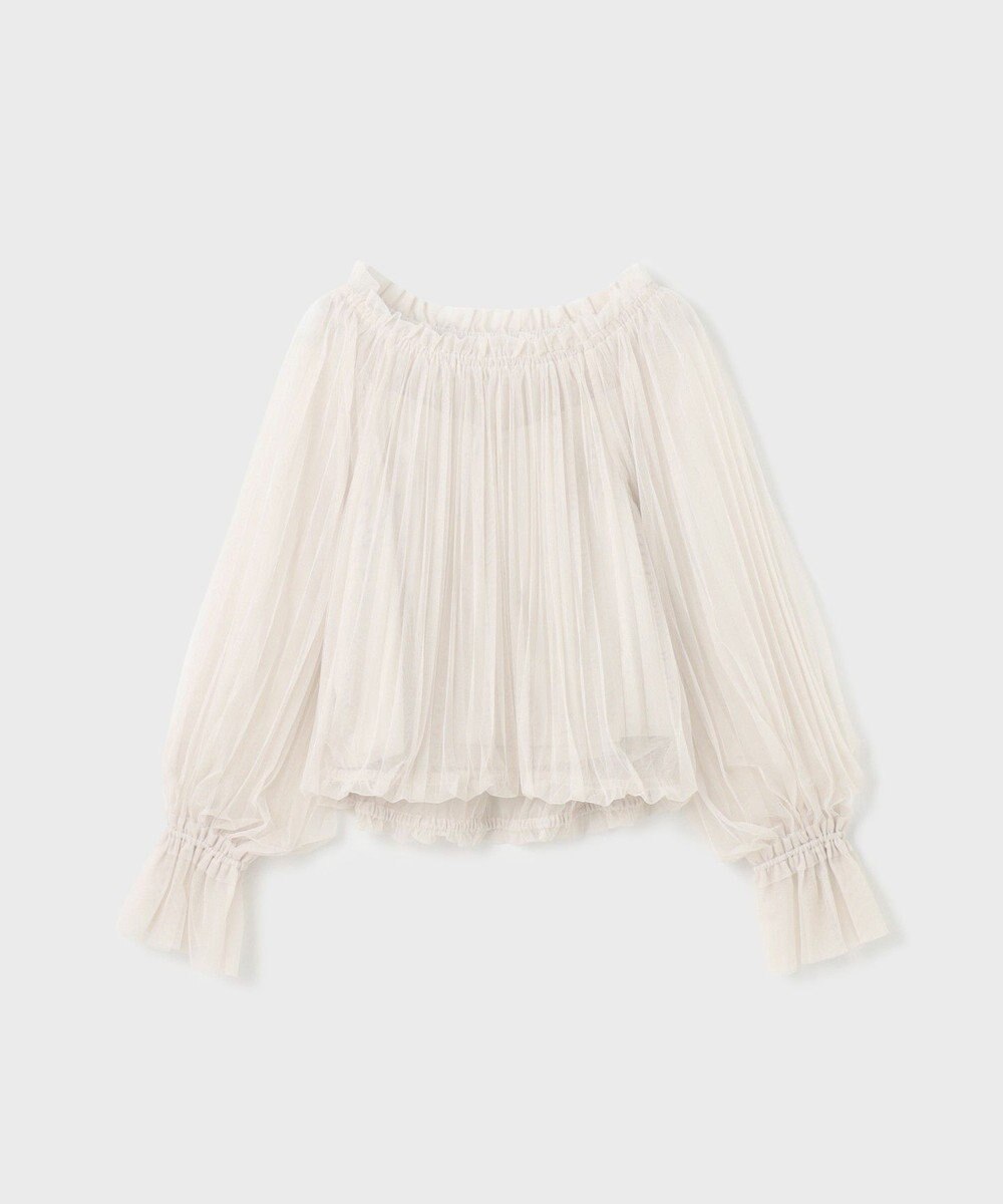 GRACE CONTINENTAL チュールプリーツトップ 