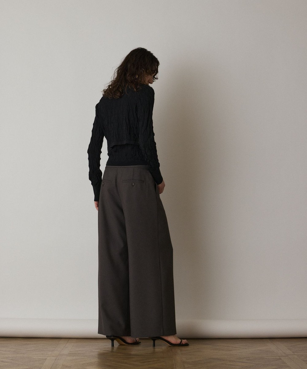 GRACE CONTINENTAL モノグラムニットカーディガン