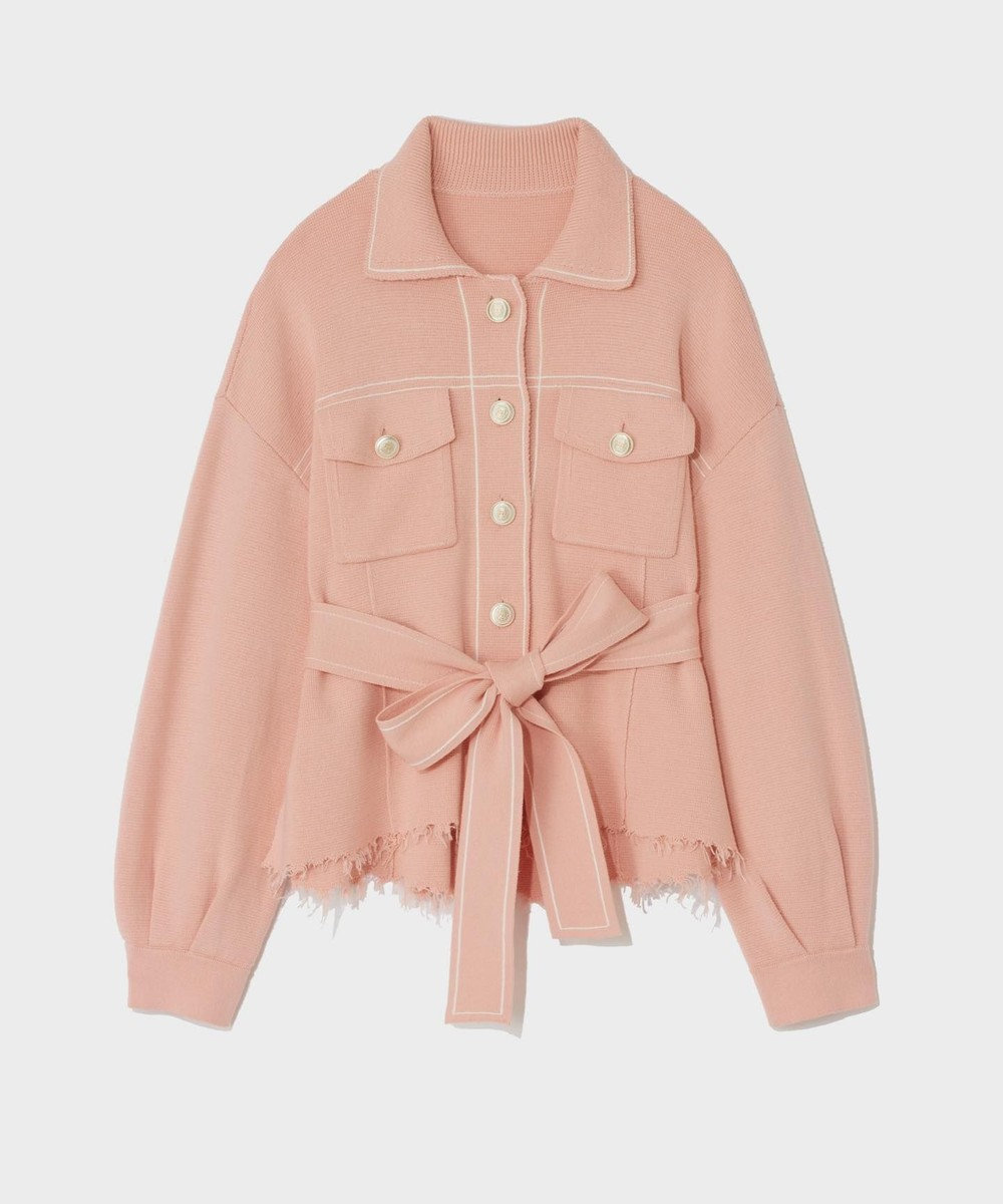 GRACE CONTINENTAL ニットワークジャケット