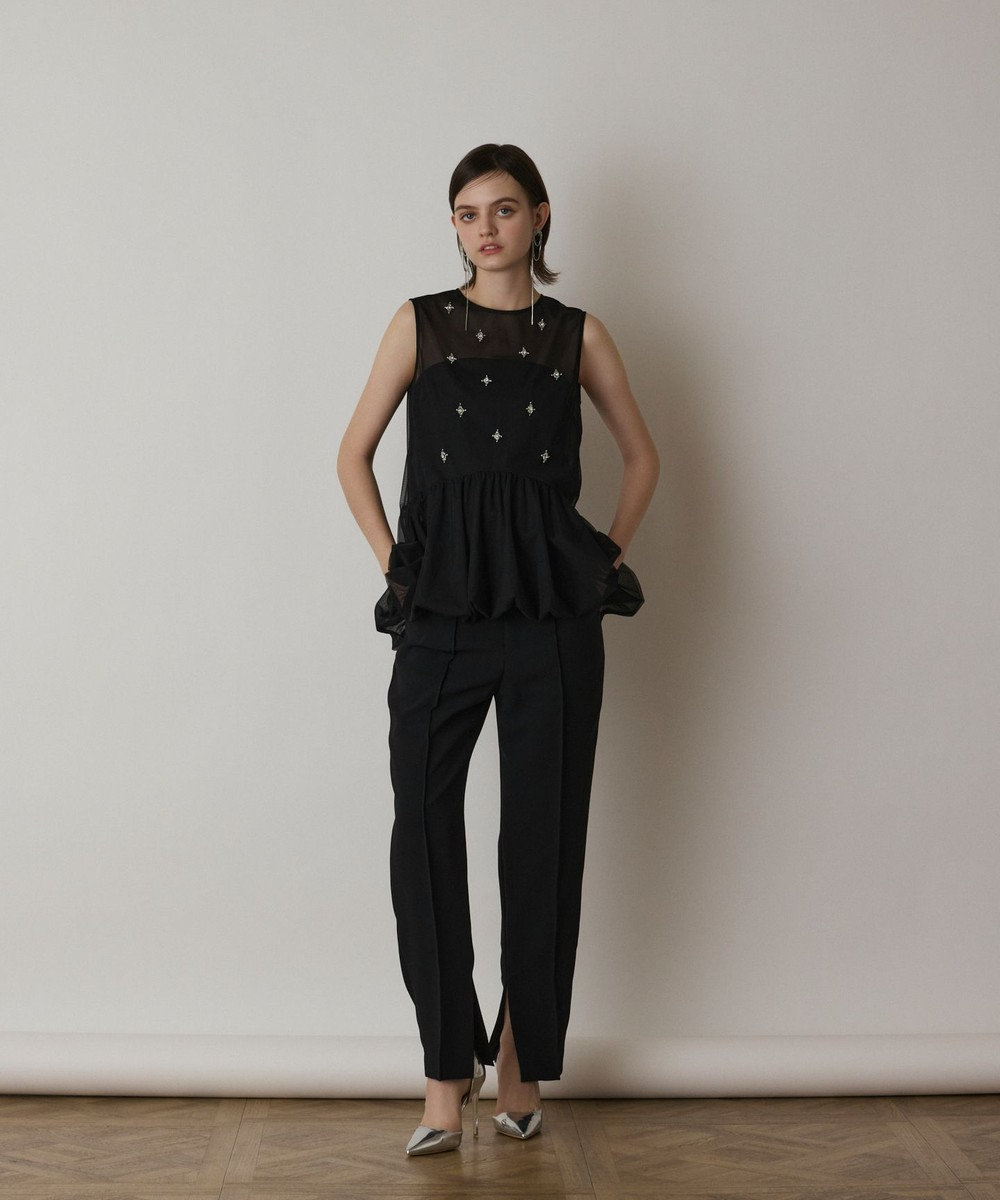 GRACE CONTINENTAL バルーンチュールトップ