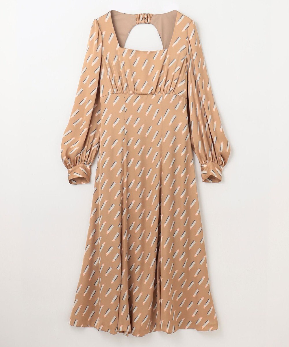 GRACE CONTINENTAL バックシャンリップドレス 