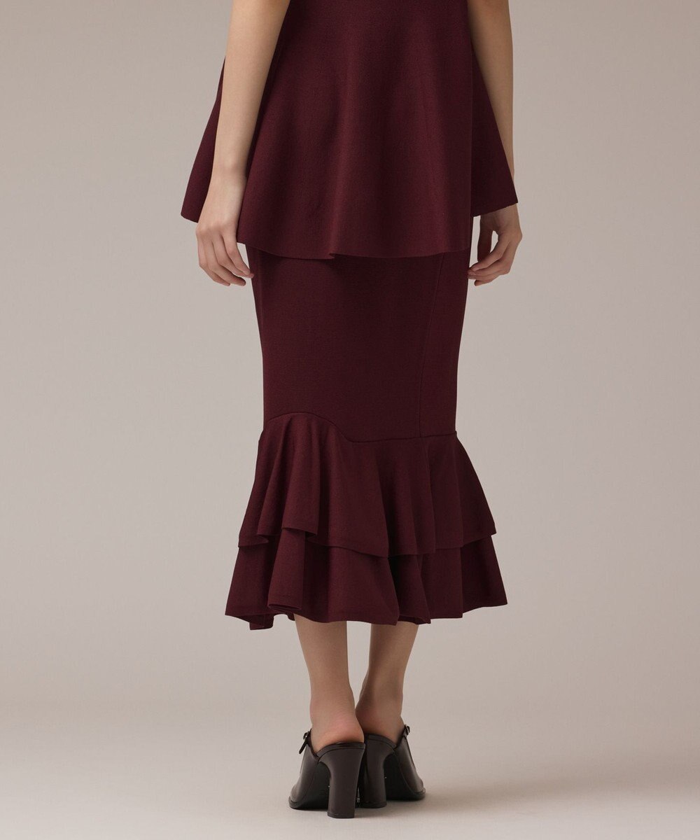 GRACE CONTINENTAL ティアードニットスカート 