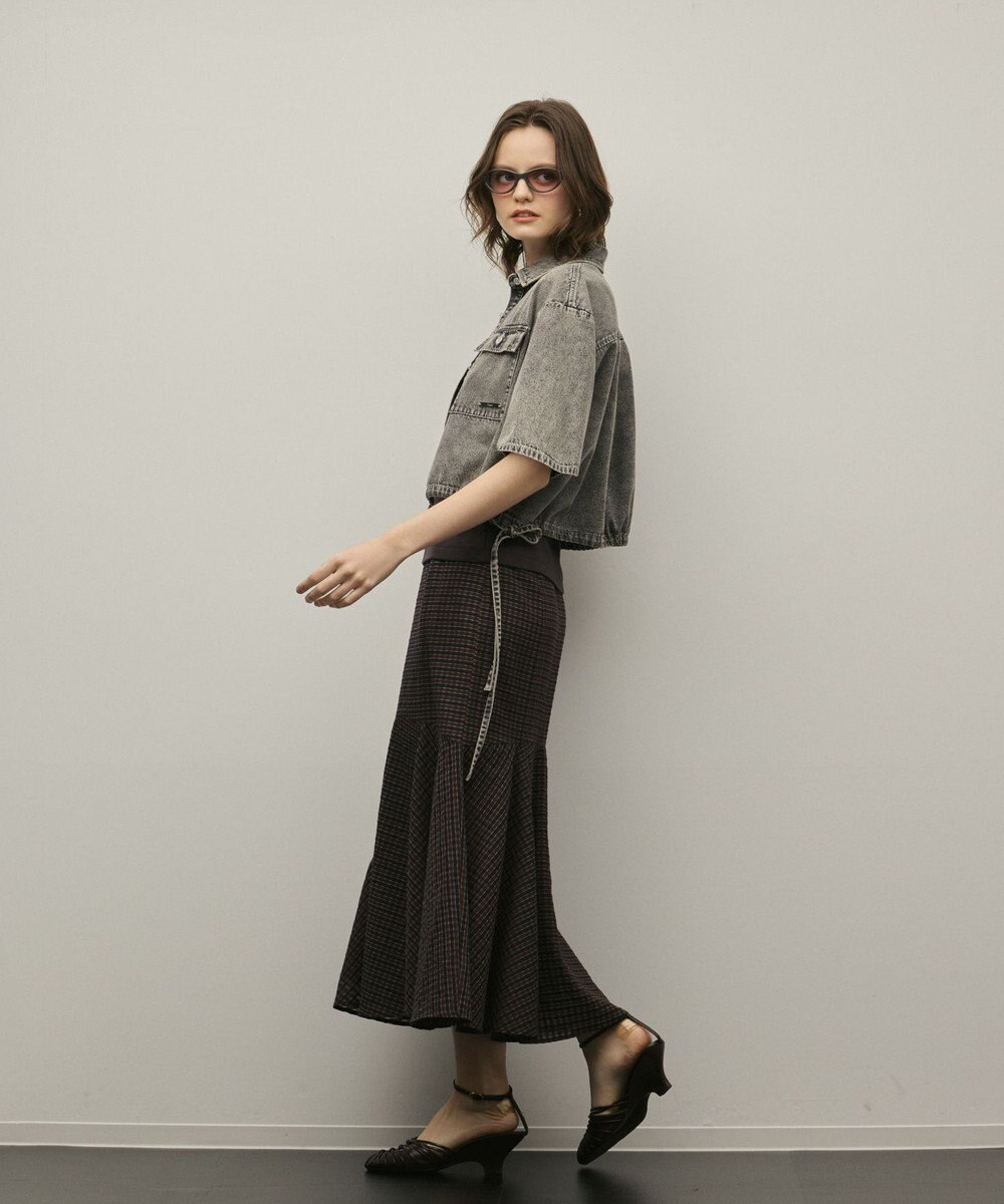 GRACE CONTINENTAL チェックマーメイドスカート 