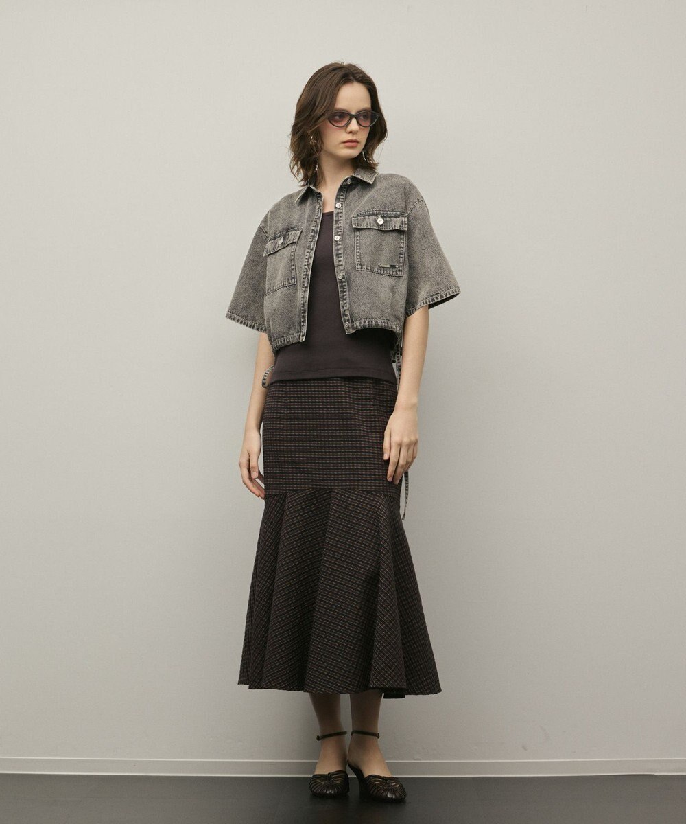 GRACE CONTINENTAL チェックマーメイドスカート 