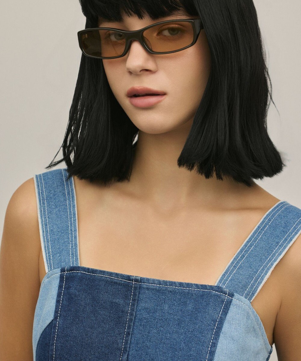 GRACE CONTINENTAL パッチワークデニムワンピース 