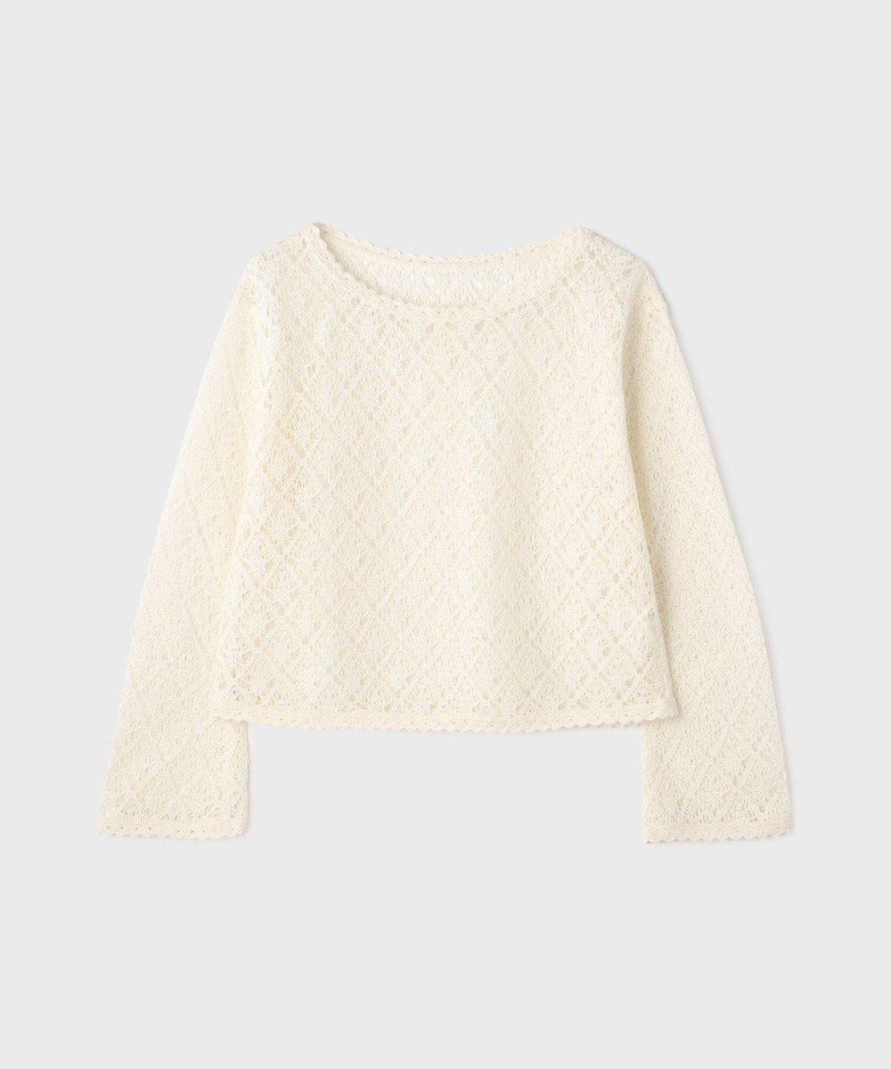 GRACE CONTINENTAL レースフレアスリーブトップ 