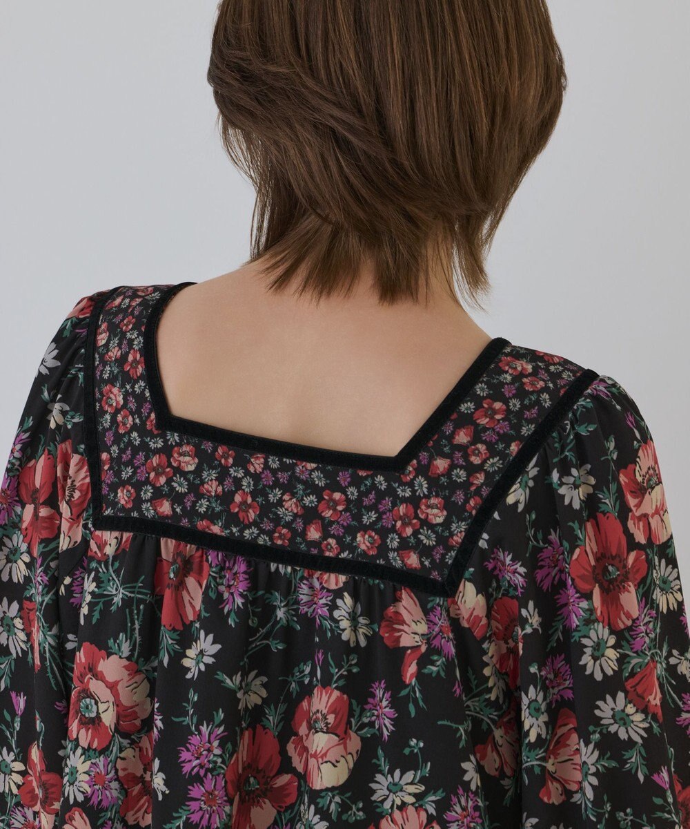 GRACE CONTINENTAL ボタニカルティアードワンピース 