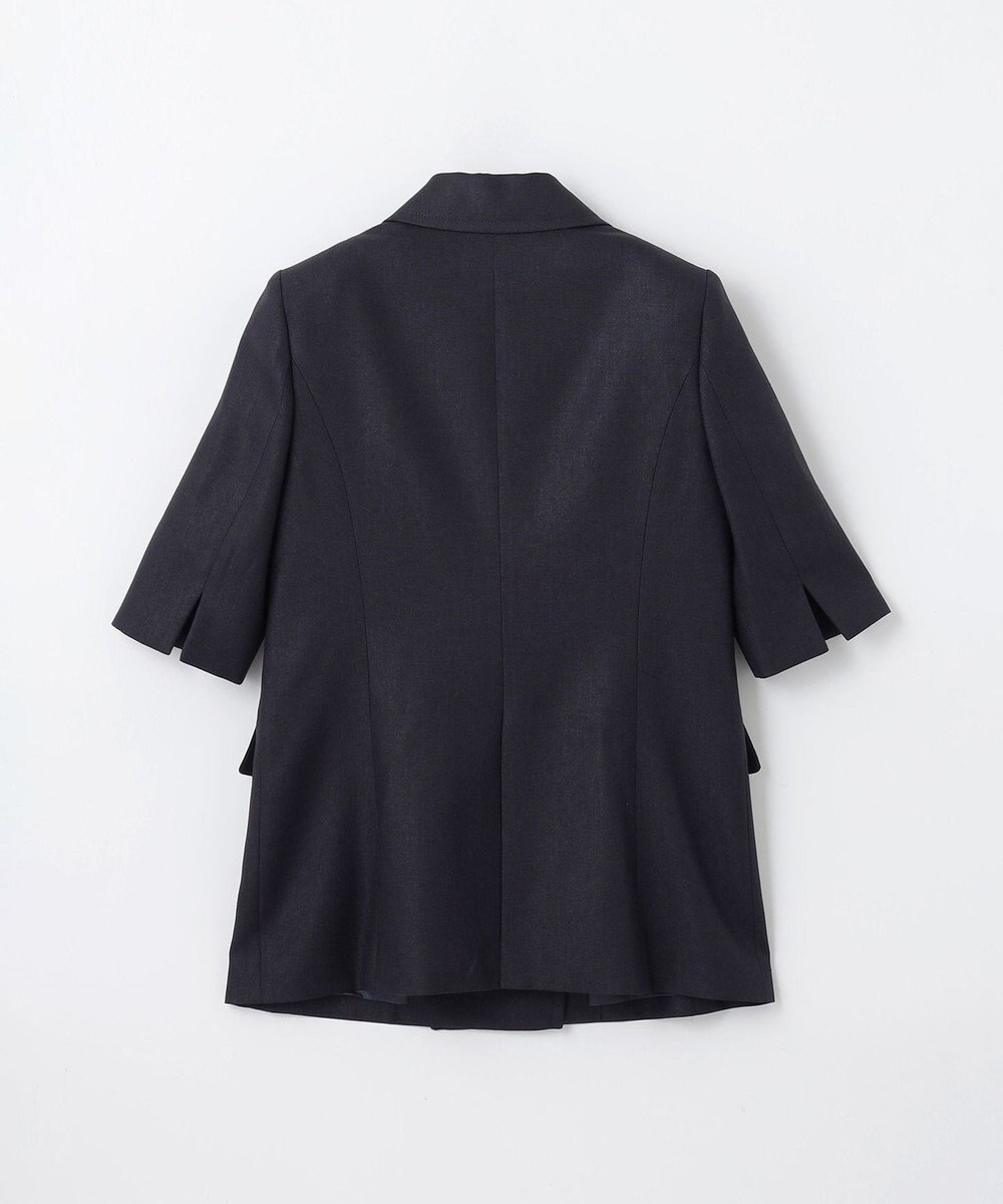 GRACE CONTINENTAL リネンタッチハーフスリーブジャケット