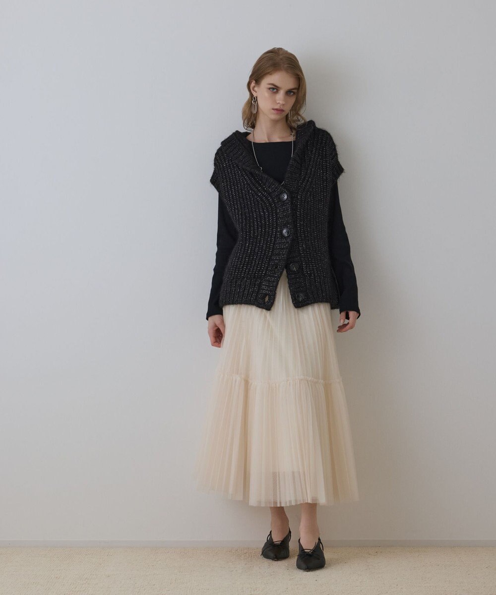 GRACE CONTINENTAL ラメニットベスト 