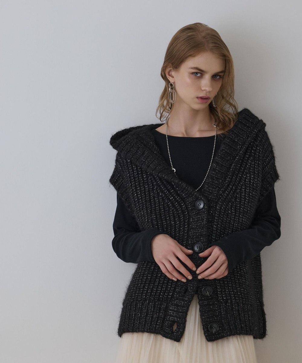 GRACE CONTINENTAL ラメニットベスト 