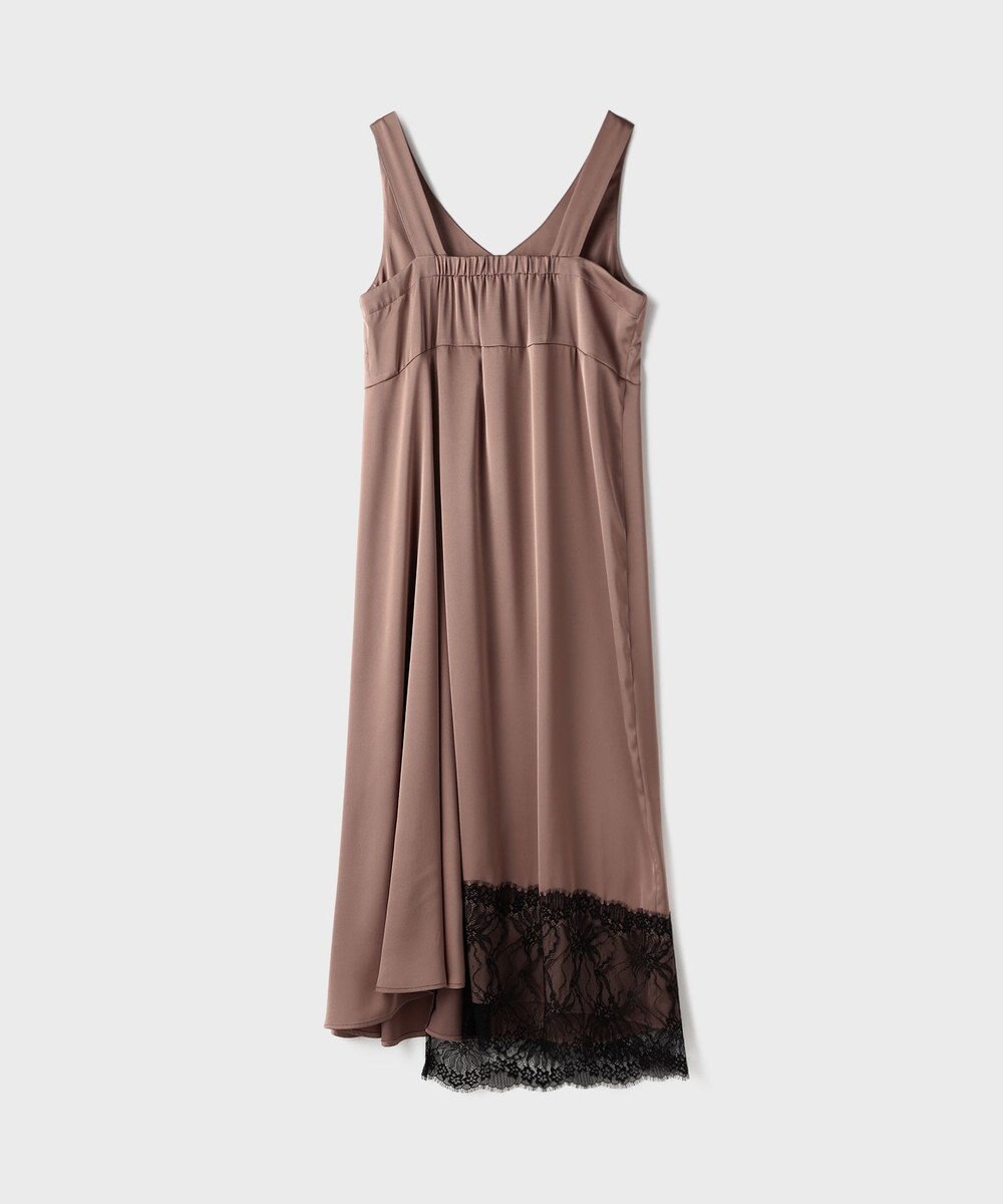 GRACE CONTINENTAL サテンレースニットワンピース 