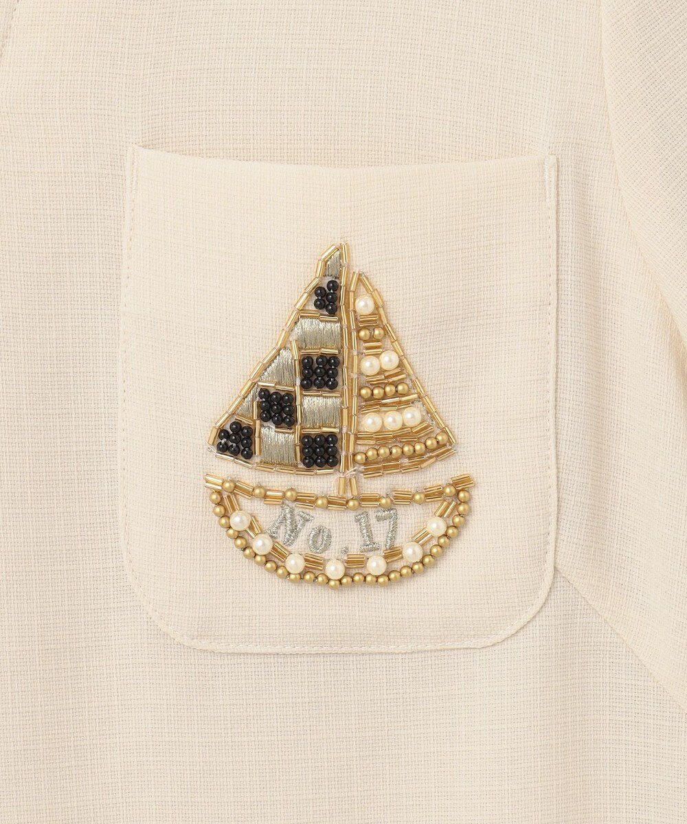 GRACE CONTINENTAL ビジューエンブレムワンピース 