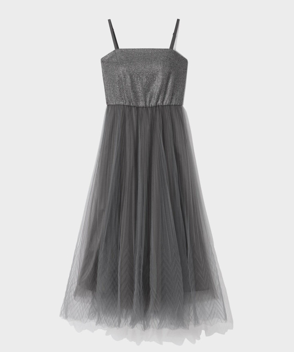 GRACE CONTINENTAL チュールプリーツコンビワンピース