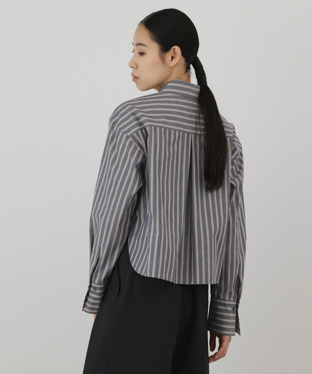 GRACE CONTINENTAL ストライプショートシャツ 