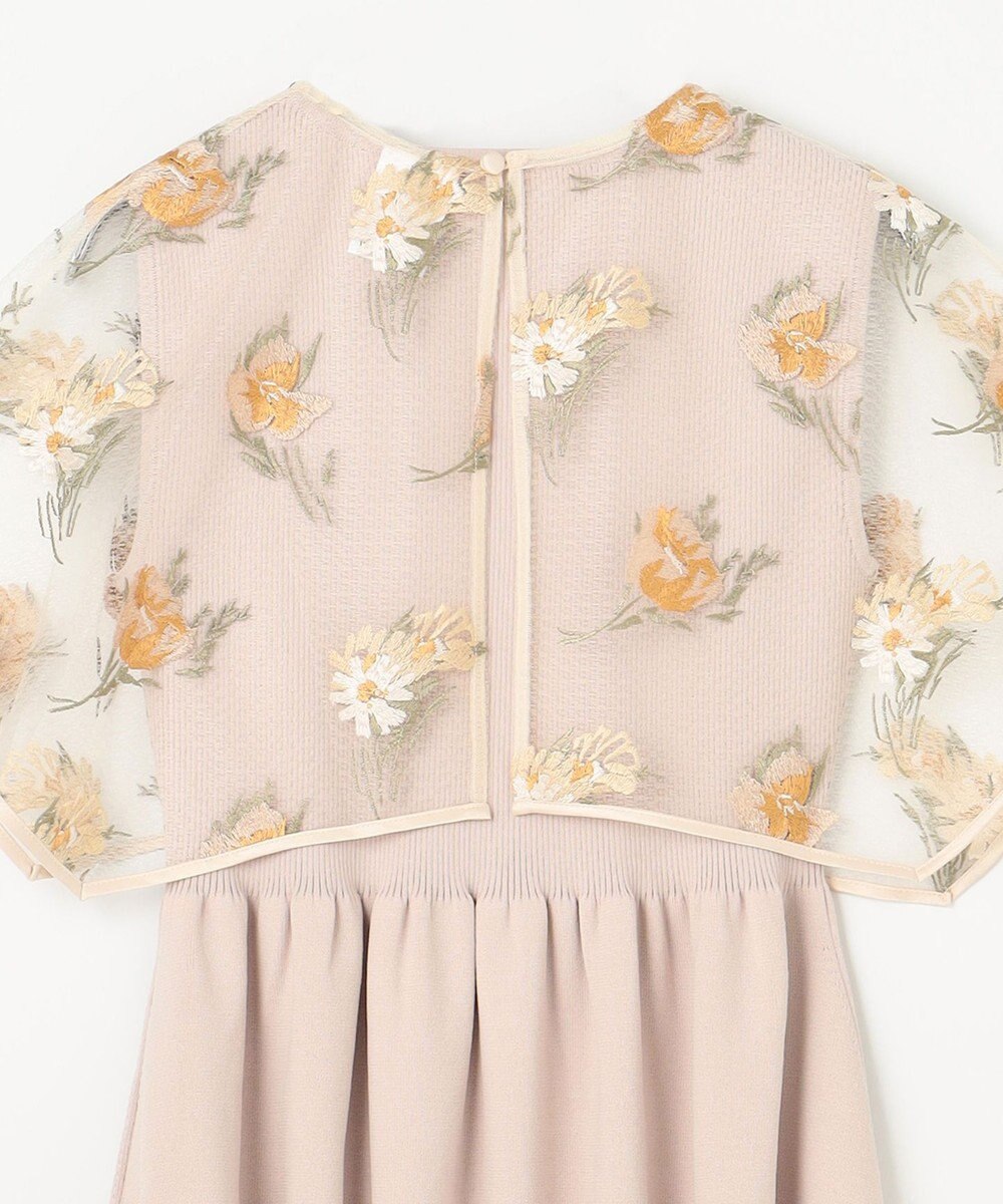 GRACE CONTINENTAL 刺繍ケープニットトップ 